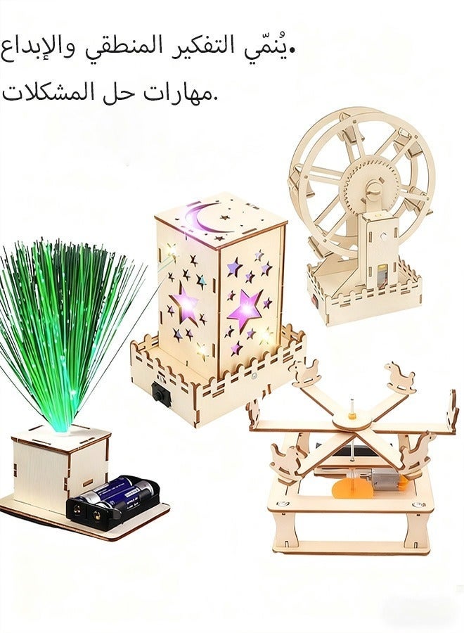 Bukela 4 in 1 STEM Kits for Kids Age 4-10, Science STEM Projects for Kids 4-12, 3D Puzzles, Educational Craft Building Toys 8-13, Christmas Birthday Gifts for Girls Boys 6 7 8 9 10 11 12 13 Year Old, science project, science kit - Image 2