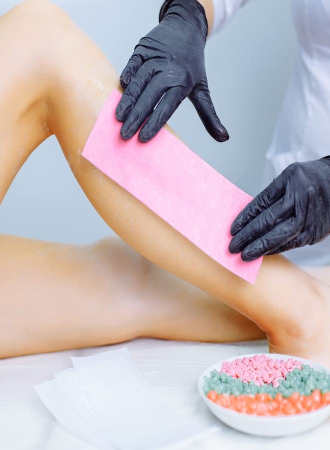 Maitys Wax Strips, 400 Pieces Non Woven Hair Removal Wax Facial and Body Waxing Strips Bikini Wax Strip Paper for Women and Men (Pink) - Image 3