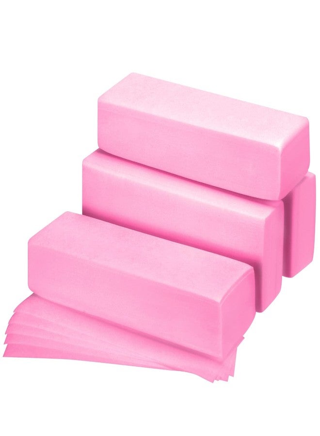 Maitys Wax Strips, 400 Pieces Non Woven Hair Removal Wax Facial and Body Waxing Strips Bikini Wax Strip Paper for Women and Men (Pink) - Image 1