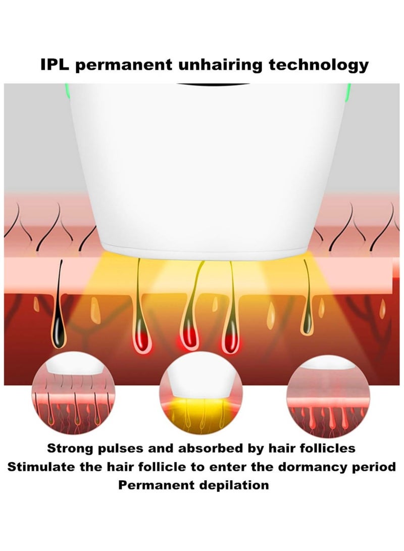 شوبيت جهاز إزالة الشعر بالليزر IPL 999999 ومضة، ماكينة إزالة الشعر للنساء، ماكينة حلاقة منزلية بدون ألم للجسم - Image 4