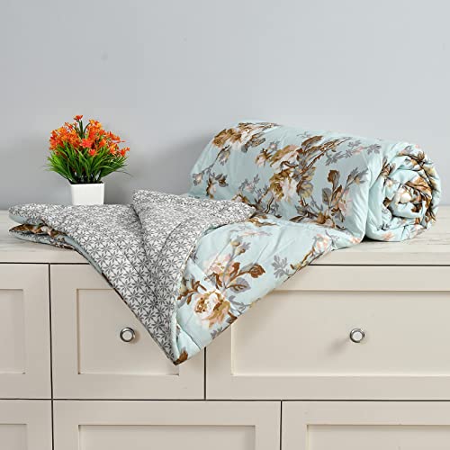Florida Reversible Microfiber Comforter for Double Bed | Soft & Cozy 180 GSM AC Comforter | Polycotton Fabric for All Seasons - Image 4