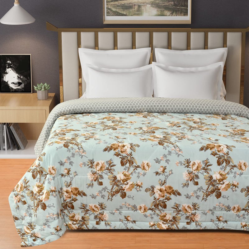 Florida Reversible Microfiber Comforter for Double Bed | Soft & Cozy 180 GSM AC Comforter | Polycotton Fabric for All Seasons - Image 5