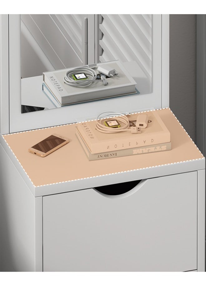 fashionhome - Multifunction Dressing Mirror and 2 Drawers Storage Table 30 x 34 x 162 cm - Image 1