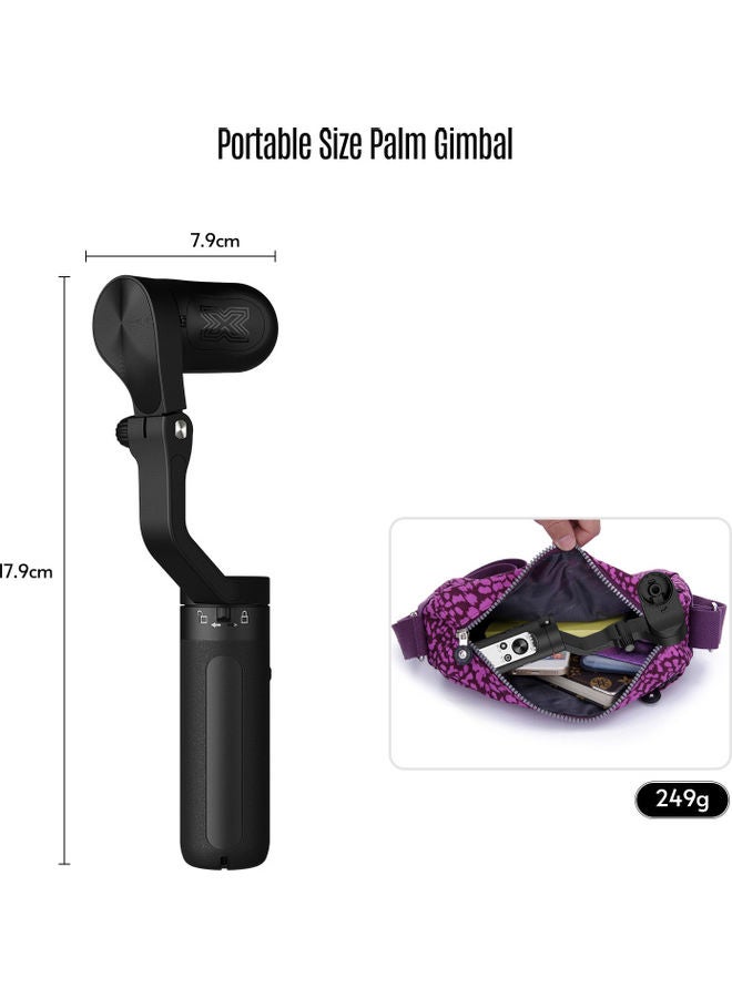 hohem iSteady X2 Ultralight 3-Axis Gimbal Handheld Stabilizer Black - Image 3