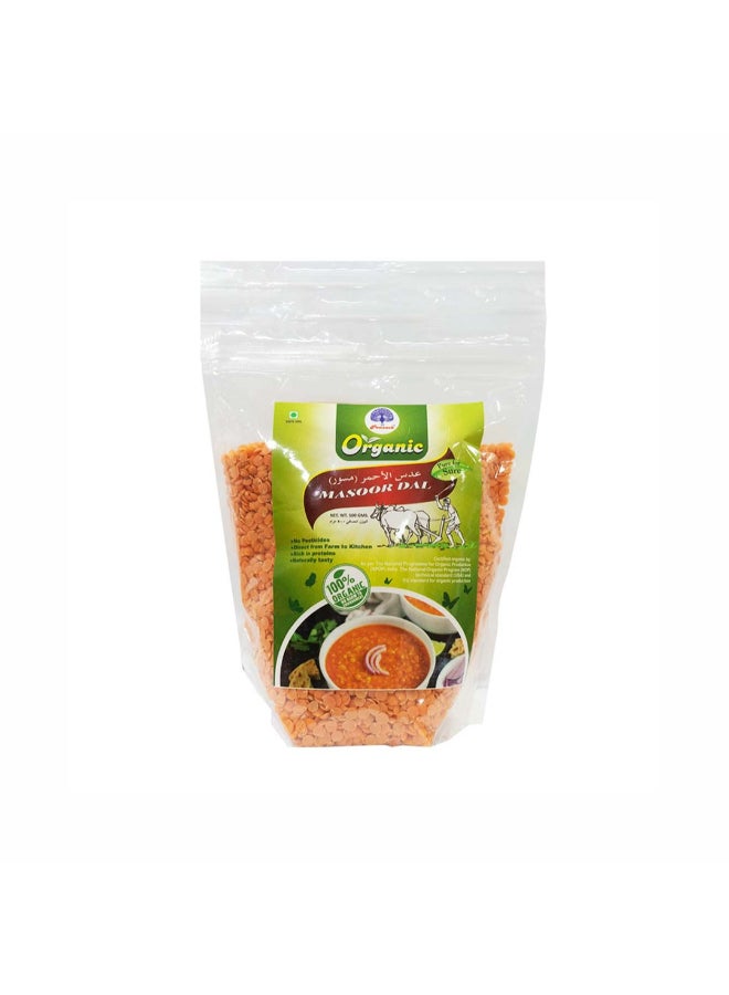Organic Masoor Dal 500G