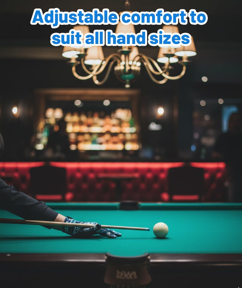 XFSAFDM Snooker Gloves Left Hand, Full Finger Billiard Glove for Left-Handed Players, Polyester Fabric, Enhanced Grip and Control, Ideal for Practice and Competitive Matches - Image 5