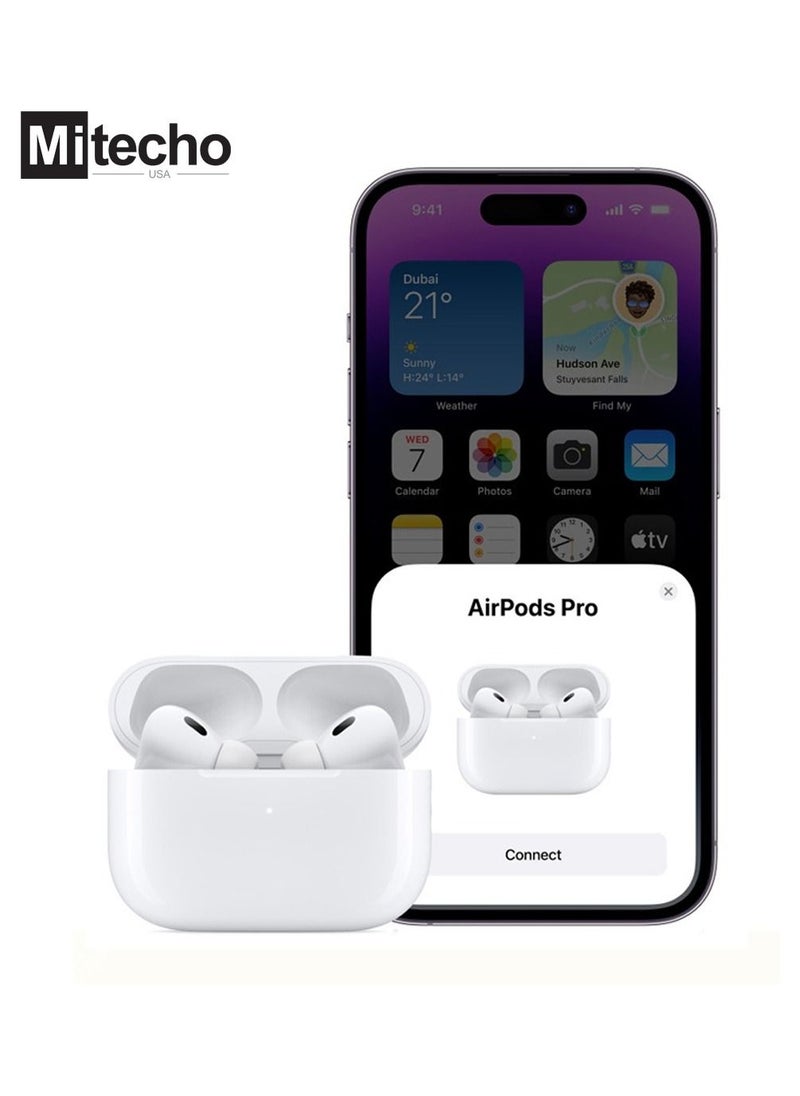 Mi techo - mi techo iphone 15pro max full coverage tempered glass screen guard and deep bass wireless bluetooth earphone combo - Image 1