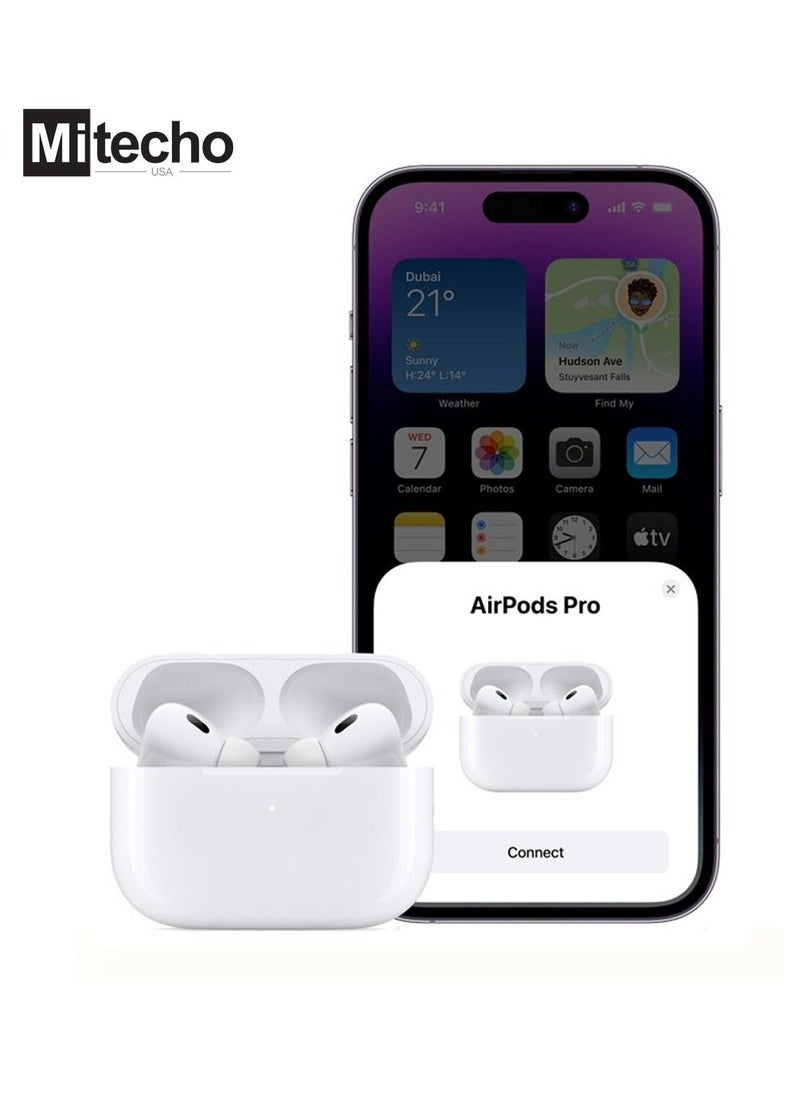 Mi techo - mi techo iphone 15pro max full coverage tempered glass screen guard and deep bass wireless bluetooth earphone combo - Image 1