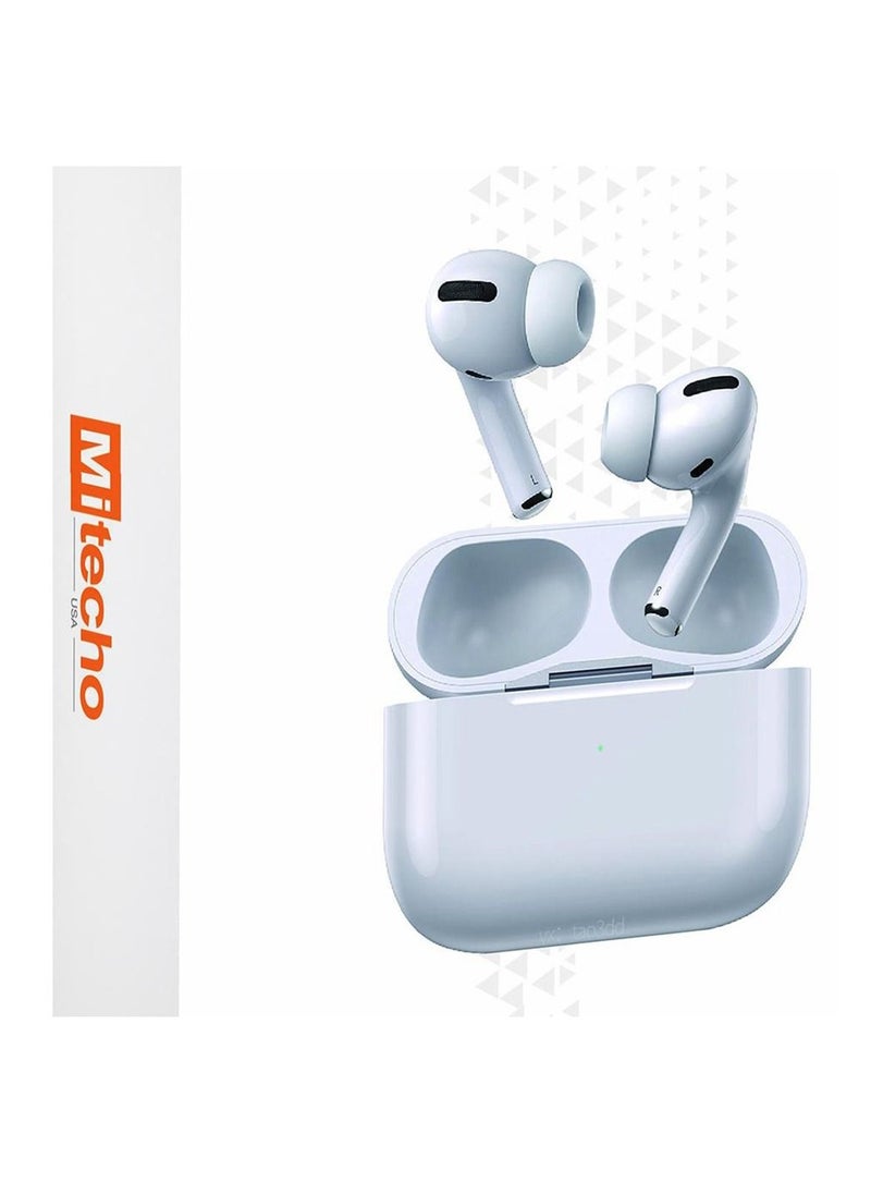 Mi techo - mi techo iphone 15pro max full coverage tempered glass screen guard and deep bass wireless bluetooth earphone combo - Image 1