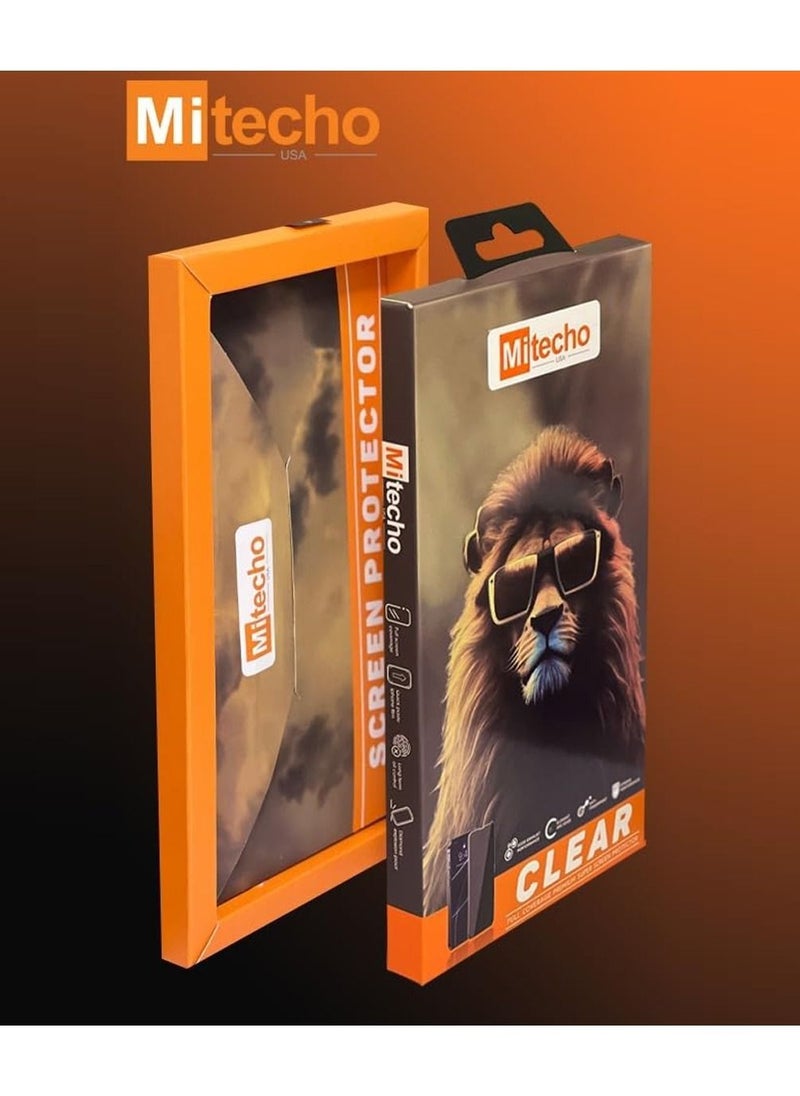Mi techo - mi techo iphone 15pro max full coverage tempered glass screen guard and deep bass wireless bluetooth earphone combo - Image 1