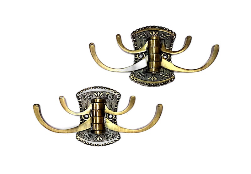 qp Quality Wise Stainless Steel and Zinc Alloy Wall Hanger Hook for Bathroom Cloths Towel (Pack of 2) - Image 1