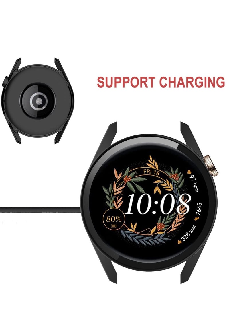 Captaintech Case for Huawei Watch GT 3 42mm, 2Pack All-around Ultra Thin Anti-Scratch Bumper, Anti Scratch Tempered glass with watch case protector(2 Colors) - Image 4