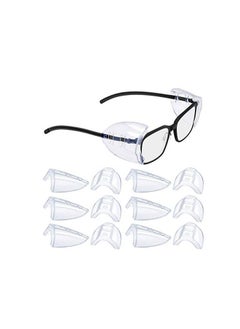 Y&D Side Shields for Eyeglasses Transparent Prescription Glasses, Safety For Glasses,Slip on Clear Shields,Fits Small to Medium Frames Protect(6 Pairs)  - Image 1