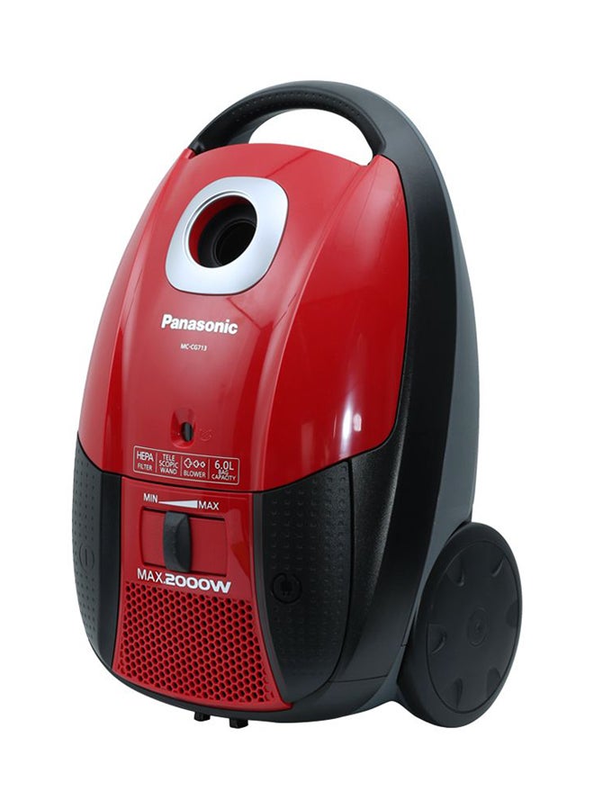 Panasonic Canister Vacuum Cleaner 2000 W MCCG713R Red/Black - Image 3