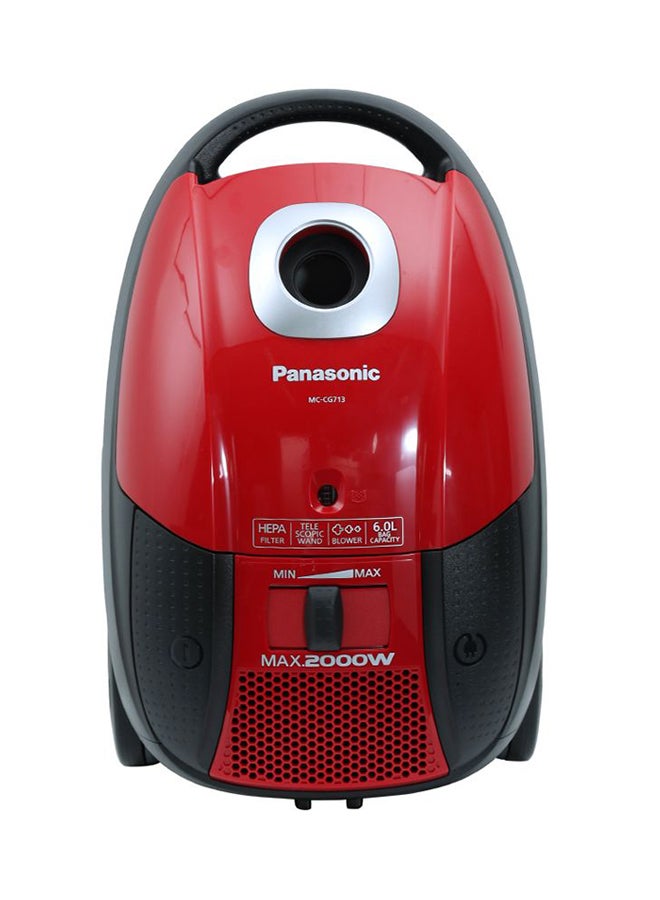 Panasonic Canister Vacuum Cleaner 2000 W MCCG713R Red/Black - Image 2