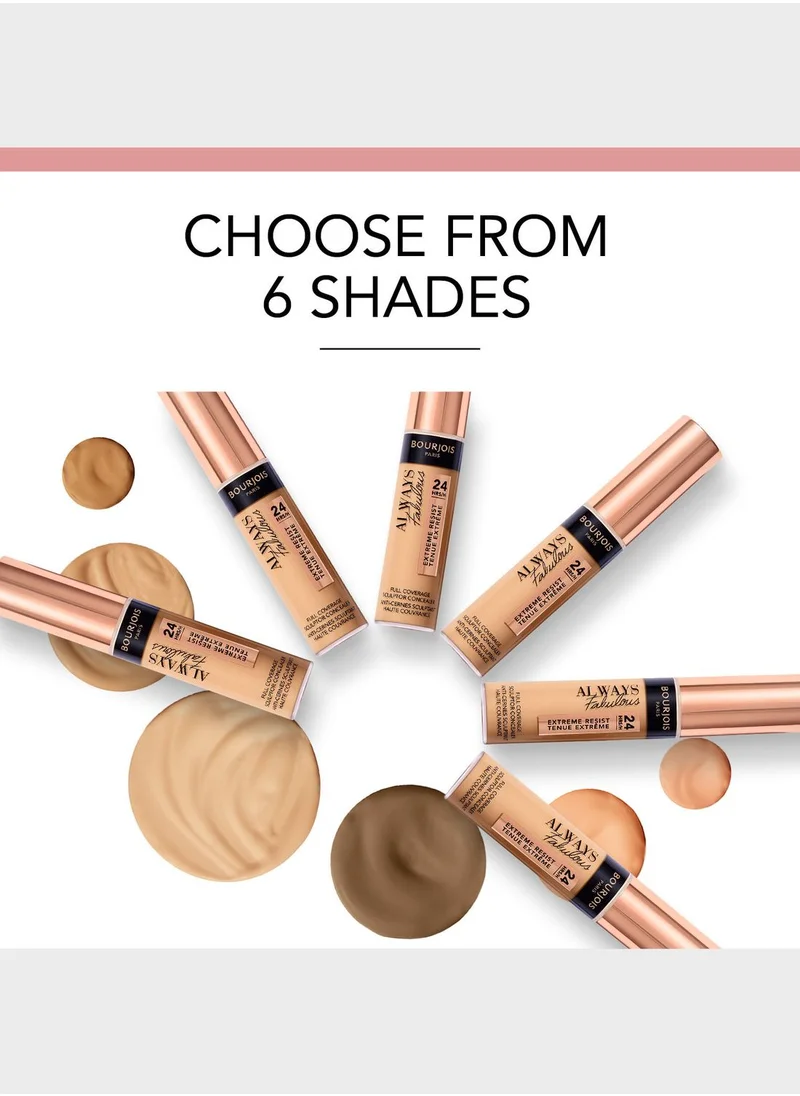 BOURJOIS PARIS Always Fabulous 24Hr Concealer - 200 - Vanilla, 11ml