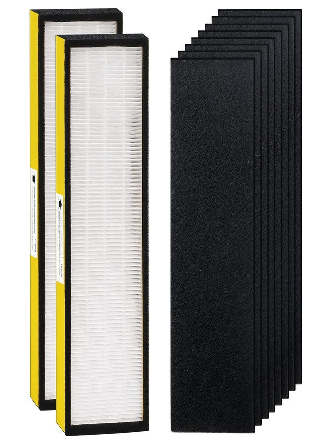 Techecook FLT4825 Filter B Replacement with G-Guardian Air Purifier AC4825 AC4825E AC4300 AC4800 AC4900 AC4850 AP2200CA AC4880 AC4825DLX AP2200 by Techecook - 2 True H13 Filters + 8 Activated Carbon Pre-Filters - Image 1