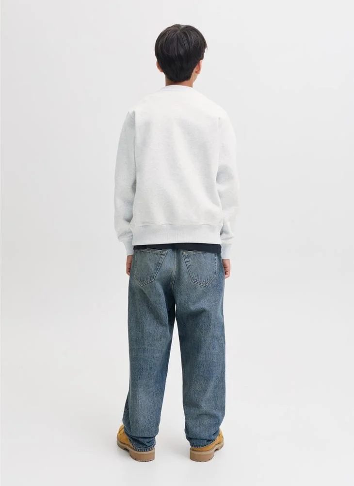 Jack & Jones Junior Kids Loose Fit Crew Neck Sweatshirt
