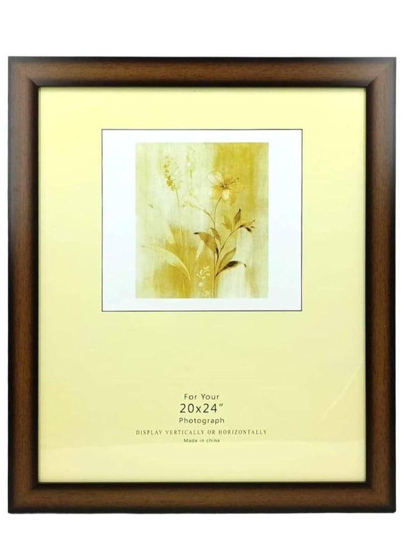 DECORHILLS FRAMES & DECOR Rectangular Glass Photo with PVC, Wall Mount Display for 20x24 Inch Picture - Image 1