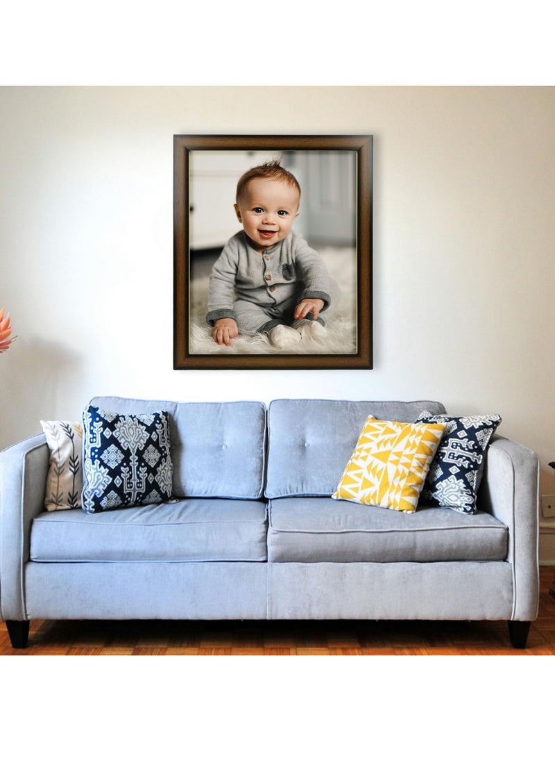 DECORHILLS FRAMES & DECOR Rectangular Glass Photo with PVC, Wall Mount Display for 20x24 Inch Picture - Image 3