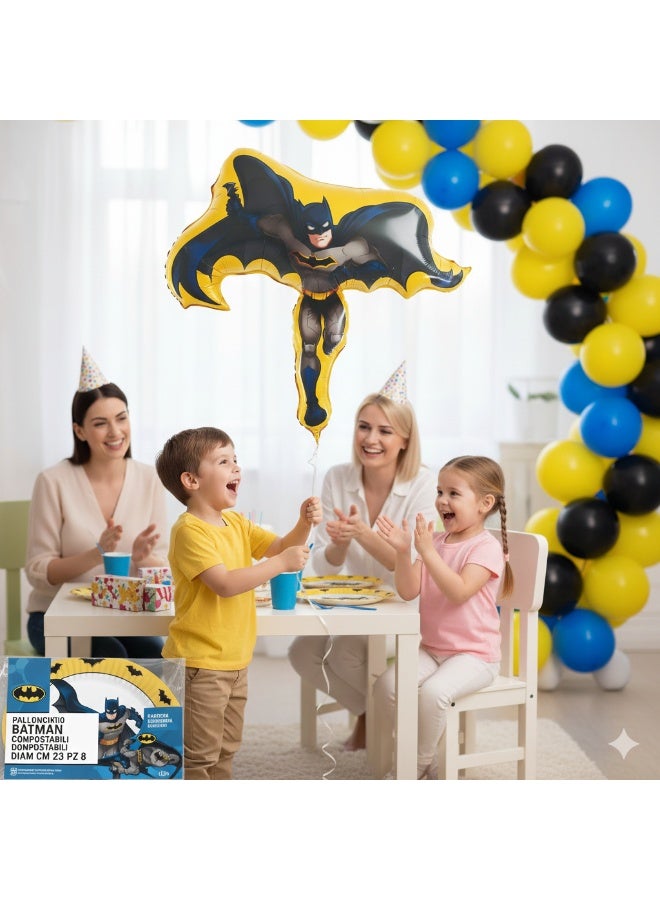 Ciao Batman Mylar Shaped Balloon – Superhero Foil Balloon for Kids Birthday Party Decorations 47 cm - Image 2