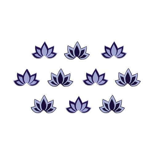 Comet Busters Beautiful Handcrafted Purple Floral Lotus Bindis (BIN1952) - Image 4
