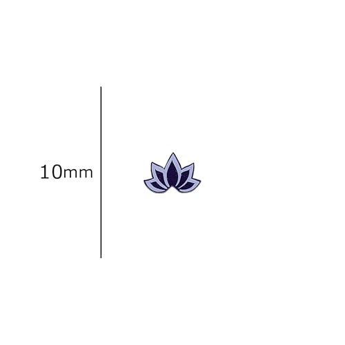 Comet Busters Beautiful Handcrafted Purple Floral Lotus Bindis (BIN1952) - Image 2