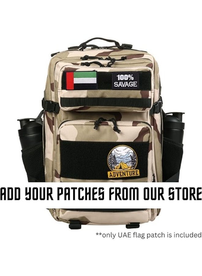 بروجكت نوماد رقعة فيلكرو بخطاف، مجموعة Tacti-Cool للمغامرات (ADVENTURE)، تصميم مغامرات مناسب لحقيبة الجيم أو الحقيبة أو السترة، إكسسوارات تقنية للأطفال والبالغين، مناسبة لحقيبة المدرسة ومقلمة الأقلام، هدية مثالية للرجال والنساء، المقاس: 7.5 × 7.6 سم. - Image 5