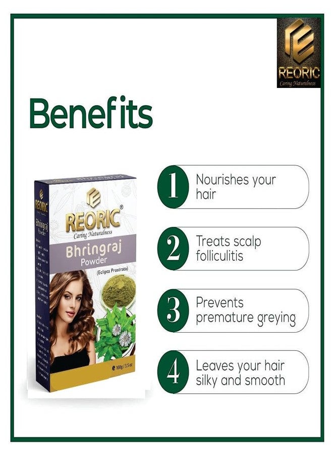 REORIC Bhringraj (False Daisy) Powder for Intensive Hair Care - 100g (Pack of 1) - Image 5