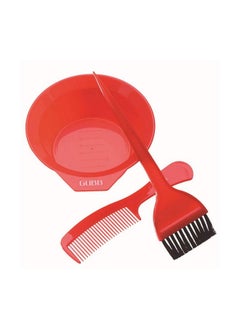 GUBB Hair Colouring Kit Small Hair Dye Brush With Strong Nylon Bristles, Perfect For Hair Dyeing & Mehandi, Tail Comb & Mixing Bowl, Reusable & Easy To Clean, Complementary Comb For Hair Partition  - Image 1