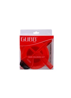 GUBB Hair Colouring Kit Small Hair Dye Brush With Strong Nylon Bristles, Perfect For Hair Dyeing & Mehandi, Tail Comb & Mixing Bowl, Reusable & Easy To Clean, Complementary Comb For Hair Partition  - Image 2