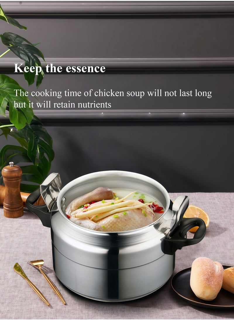 TORNADO 5LitersLiters 5L Aluminum Alloy Pressure Cooker | Silver Coating-Free Healthy Design, Compact 22cm, Ideal for Small Kitchens! Silver  - Image 4