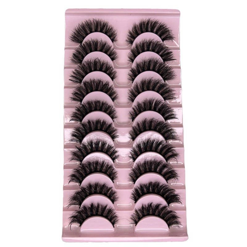 8D Fluffy Curling False Eyelashes - Dense, Long & Cross-Style - Image 5