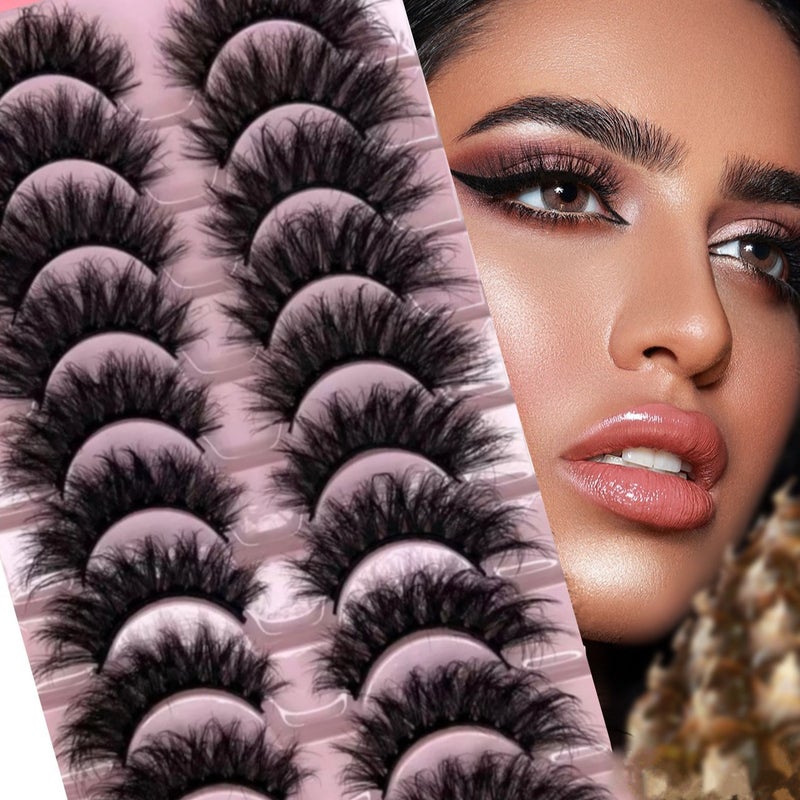8D Fluffy Curling False Eyelashes - Dense, Long & Cross-Style - Image 2