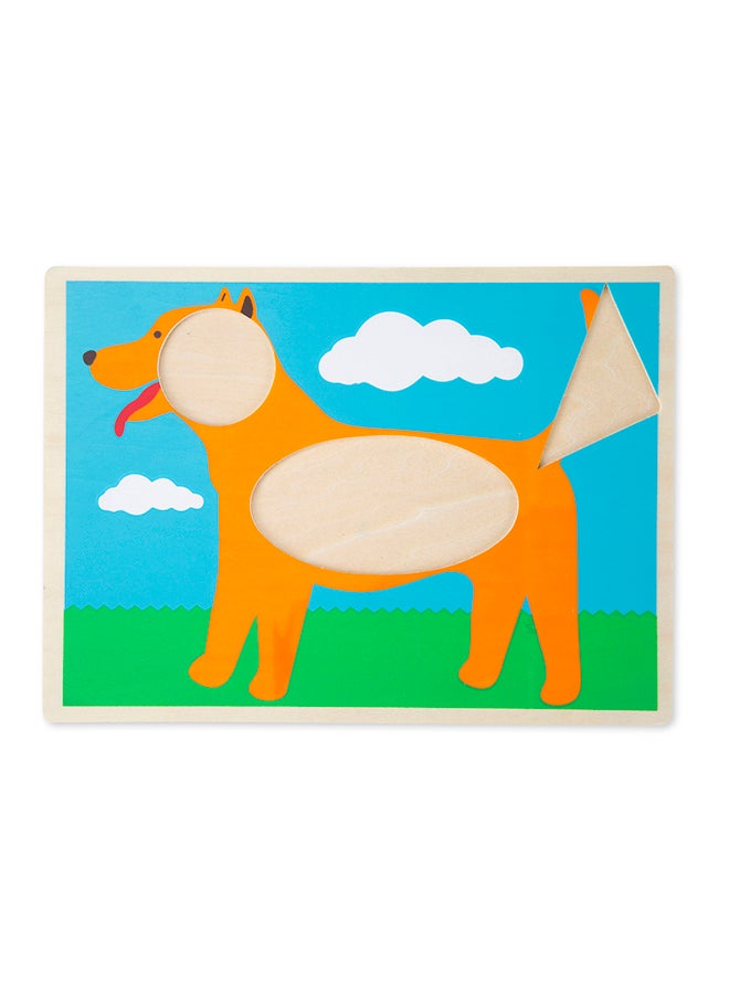 Melissa & Doug Pattern Blocks and Boards - Classic Toy With 120 Solid Wood Shapes and 5 Double-Sided Panels, Multi-Colored Animals Puzzle Tangram Puzzle Sorting Activity for Kids  - Image 5