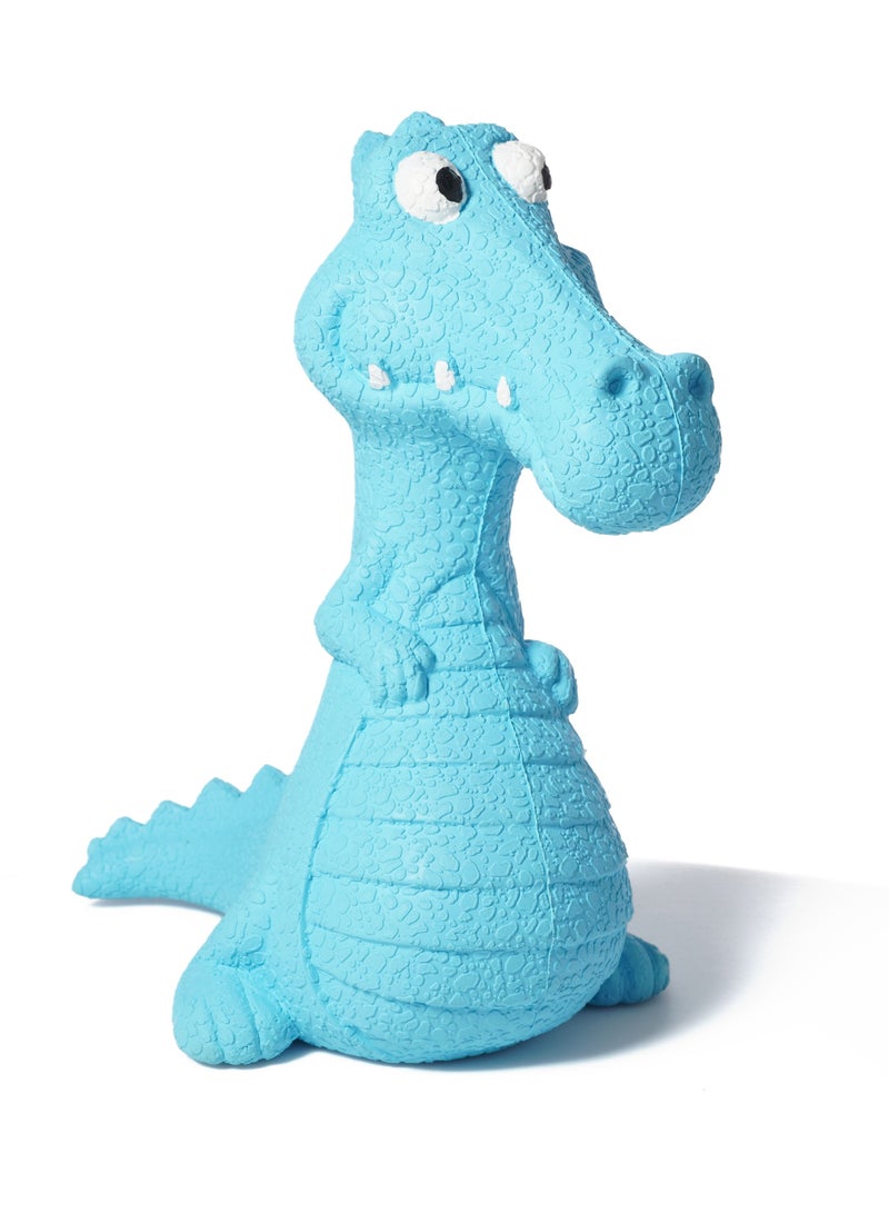 GULFLINK Non Toxic Natural Rubber Squeaky Toy for Dogs Blue - Image 1