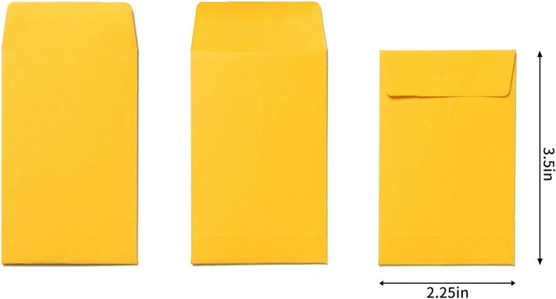 Homtable 200 Pieces Colorful Small Coin Envelopes Self-Adhesive Seed Envelopes Mini Parts Small Items Storage Packets Envelopes for Garden, Office or Wedding Gift (2.25×3.5 inch) - Image 2