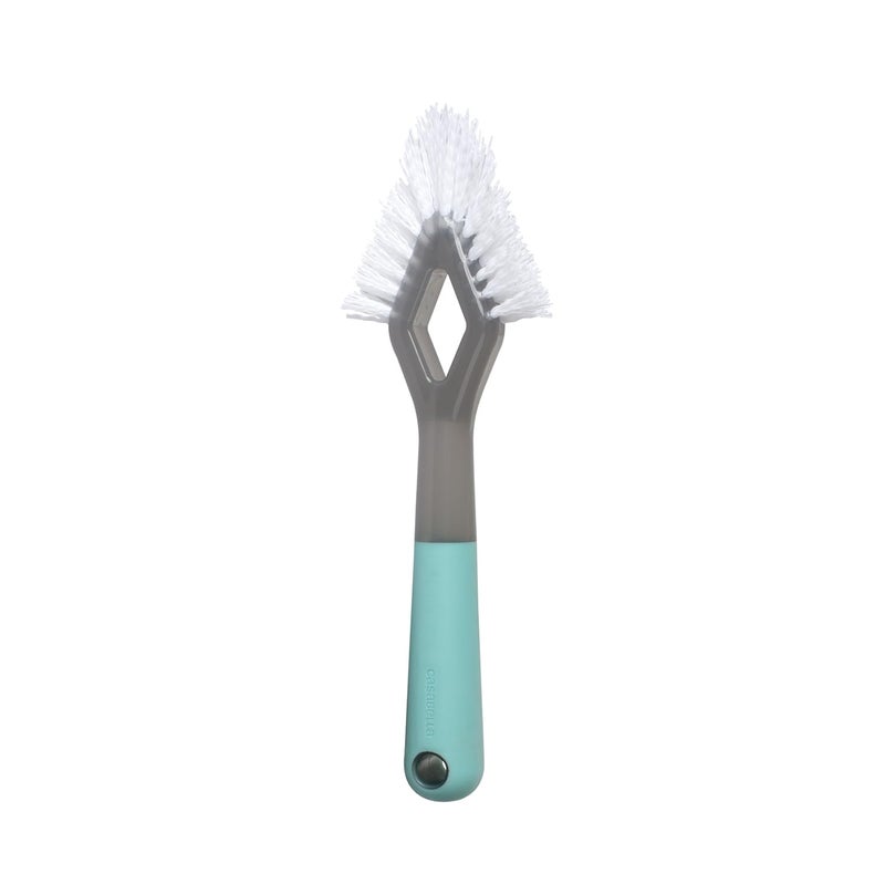 Casabella Smart Scrub Heavy Duty Tile and Grout Cleaning Brush Gray GreyAqua 15933