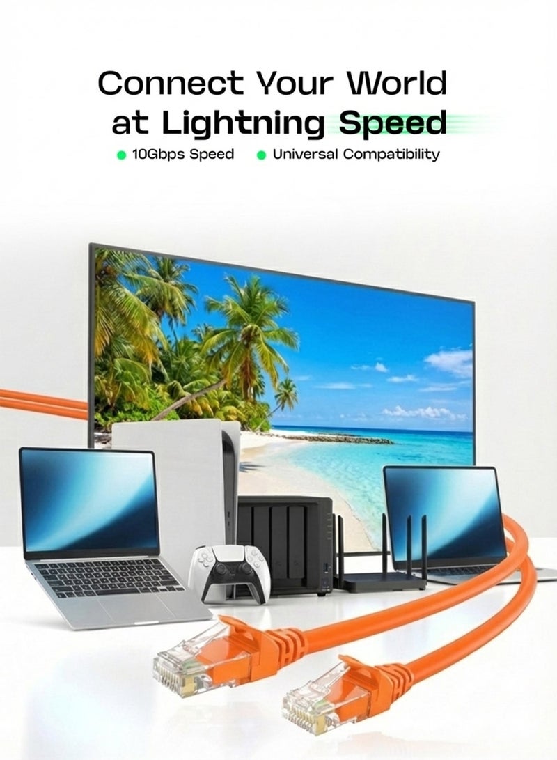 ستارجولد كابل CAT6 كابل توصيل إنترنت عالي السرعة 50 متر - Image 4