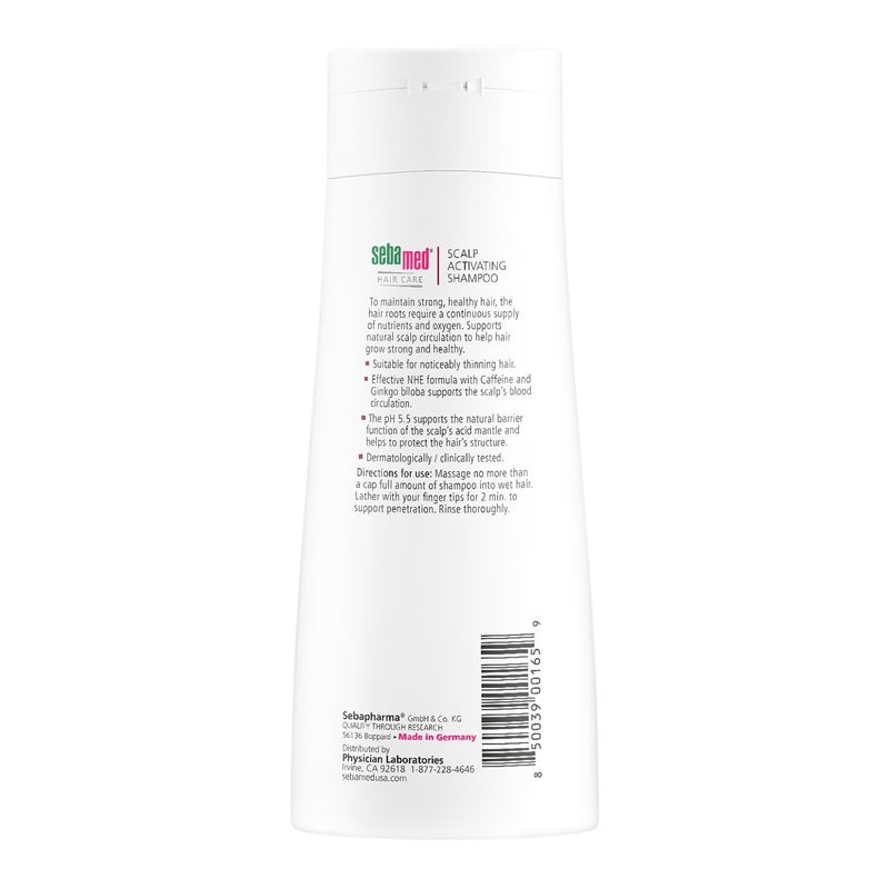 SEBAMED Scalp Activating Shampoo for Thinning Hair Supports Natural Hair Growth Helps Fight Hair Loss Dermatologist Recommended 6.8 Fluid Ounces (200 Milliliters) - Image 2