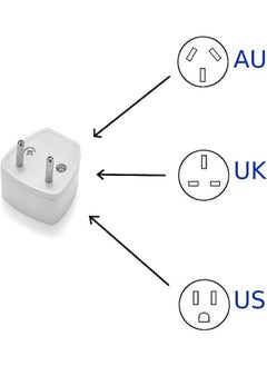 Generic Universal Portable Travel Adapter Plug to Transform Electric Power from UK/US/AU To EU Small Compact International all-in-one Pluggable to AC Wall Outlet Socket  - Image 3
