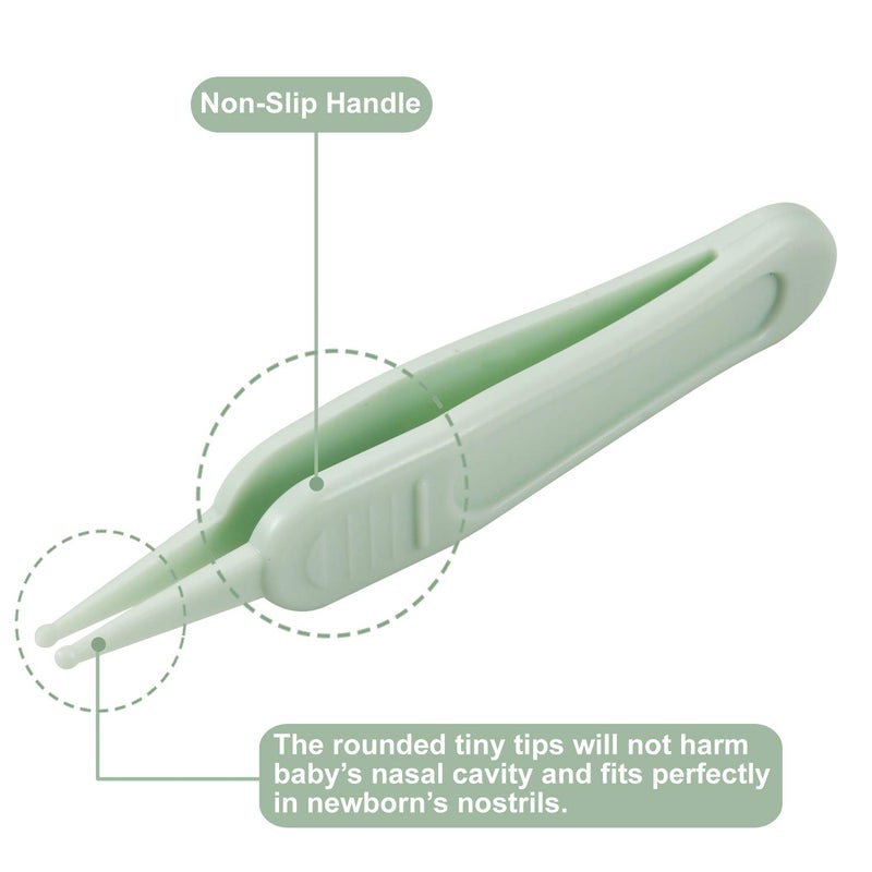 PandaEar Baby Nail Manicure Pedicure Grooming Care Kit (4 Pack)| Clippers Scissors File Tweezers | Newborn Infant Toddler Kids|1 Months Plus (Green) - Image 4