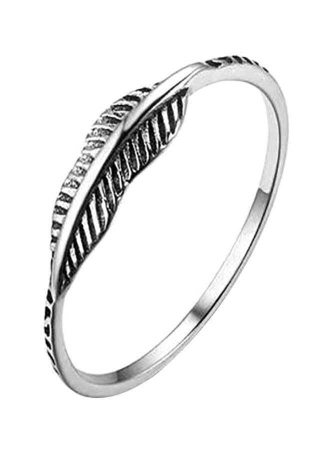 NIBEMINENT 925 Sterling Silver Leaf Ring - Image 1