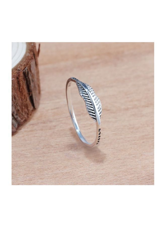 NIBEMINENT 925 Sterling Silver Leaf Ring - Image 2