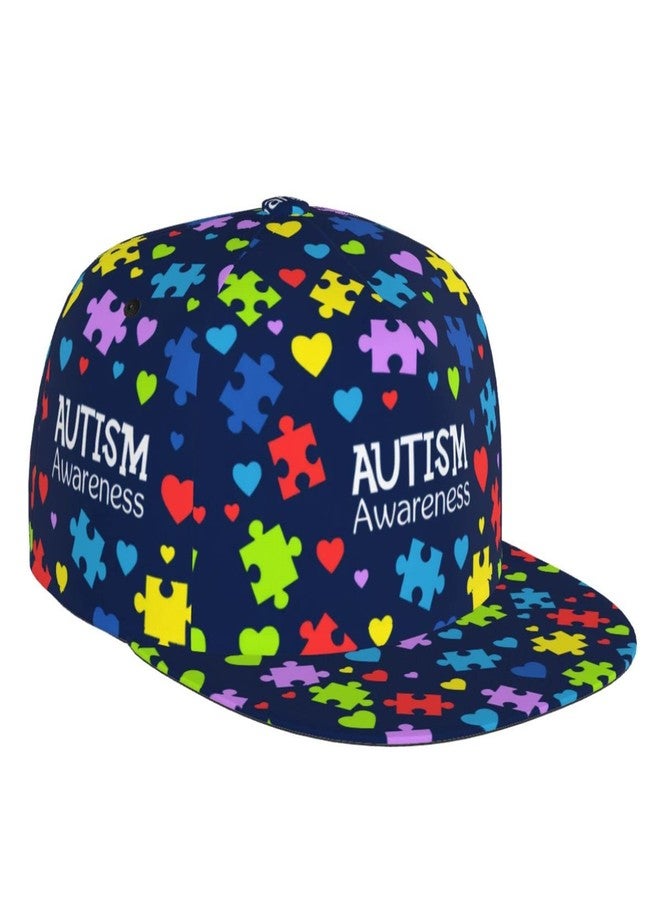 ASYG Autism Awareness Flat Bill Baseball Cap - Adjustable Snapback Hats for Women & Men - Image 1