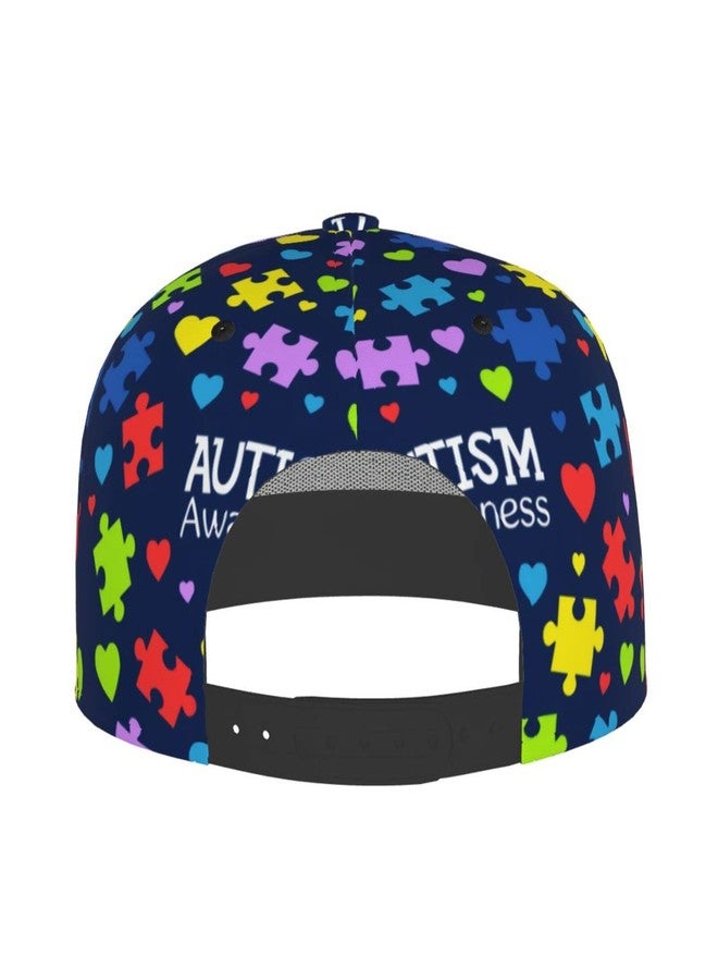 ASYG Autism Awareness Flat Bill Baseball Cap - Adjustable Snapback Hats for Women & Men - Image 4