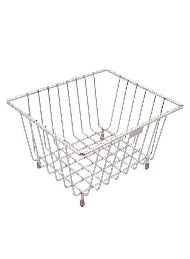 Sulfar Stainless Steel Square Fruit/Vegetable Basket for Dining Table Fruits Washing Basket - Image 1
