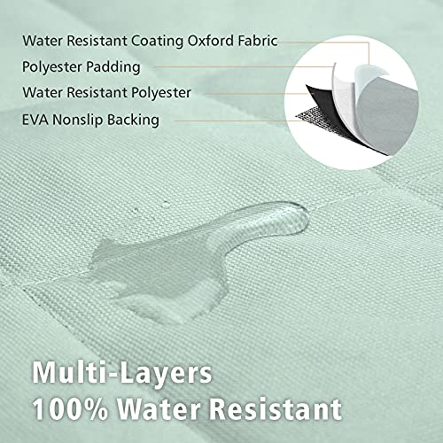 F-color SUV Cargo Liner for Dogs, Water Resistant Pet Cargo Cover Dog Seat Cover Mat for SUVs Sedans Vans with Bumper Flap Protector, Non-Slip, Large Size Universal Fit, Grey - Image 4