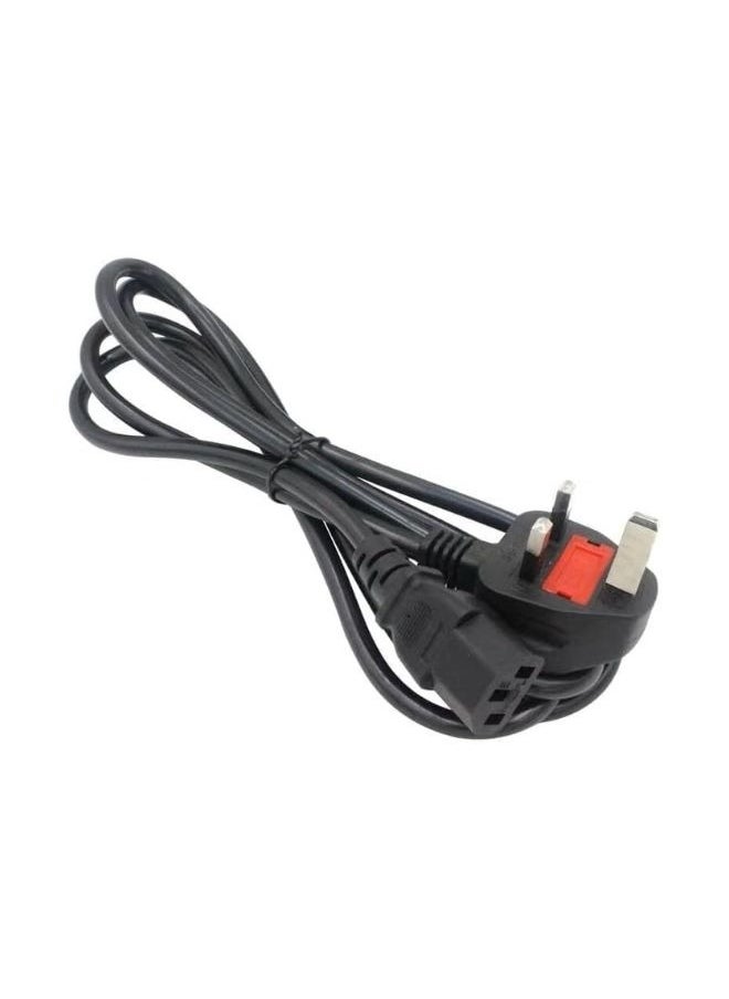 XLT - Desktop Power Cable 250V 13A Monitor Power Cord 3 Pin UK Plug Replacement for PC - 1.5m - Image 1