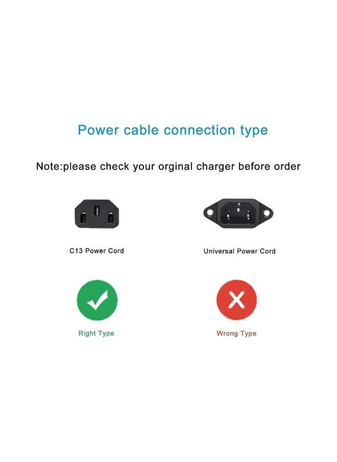 XLT - Desktop Power Cable 250V 13A Monitor Power Cord 3 Pin UK Plug Replacement for PC - 1.5m - Image 1